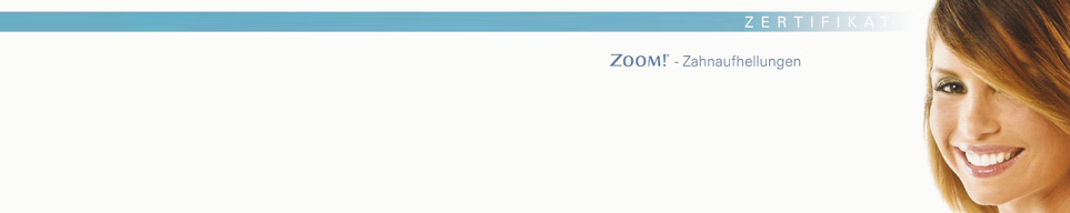 Zahnaufhellungen mit ZOOM Bleaching